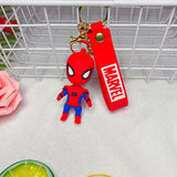 Disney Cartoon Anime SpiderMan Hulk Thor Iron Man Pendant Keychain Holder Key Chain Car Keyring Bag Hanging Jewelry Kids Gifts