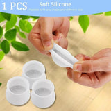 Set Of 4 Silicone Table & Chair Leg Floor Protector Transparent Furniture Feet Covers