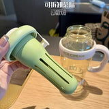 Giant Water Cup, Large Capacity Plastic Water Tumbler Bottle with Straw Cap 1300ml Multi Color