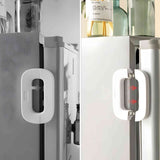 Child Safety Refrigerator Lock – Double Button, Adhesive