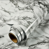 Self Adhesive high-quality thick Marble Sheet in Glossy Marble Material is Heat resistant, Water Proof, and Anti Oil.