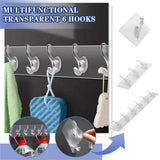 Self- Adhesive 6 Hooks Sticker Strip