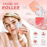 Silicone Ice Face Roller Contour and Shrink Pores,Remove Dark Circles,Massage Skin Beauty Facial Roller for Eyes,Neck,Care Tool