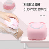 Silicone Soft Bath Body Brush with Shampoo Dispenser