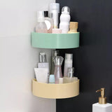 Bathroom Kitchen Corner Triangle Rectangle Storage Rack Organizer No Drill For Shower Shelf Basket Soap Shampoo Holder Toilet Storage
