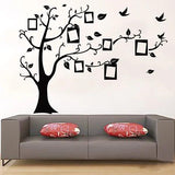 Black 3D DIY Photo Tree PVC Wall Decals Adhesive Family Wall - Alif Online