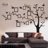 Black 3D DIY Photo Tree PVC Wall Decals Adhesive Family Wall - Alif Online