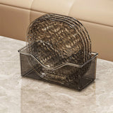 8 Pcs Transparent Spit Bone Dish