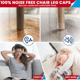4 Pcs Silicone Chair Leg Protectors With Felt Pads