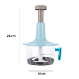 0.7 Liter Manual Food Chopper Vegetable Grinder Hand Press