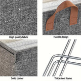 Foldable Clothes Storage Box With Lid