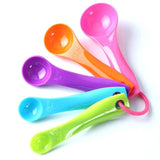 Colorful Measuring Spoons Super Useful Measuring Spoon for Cake Baking Sugar Set Of 5Pc - Alif Online