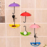 Colorful Umbrella Wall Hook Key Hair Pin Holder Umbrella Shaped Holder - Alif Online