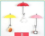 Colorful Umbrella Wall Hook Key Hair Pin Holder Umbrella Shaped Holder - Alif Online