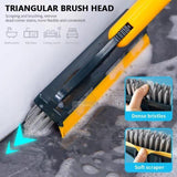 Floor Scrub Brush 2 In 1 Cleaning Brush Long Handle Removable Wiper Magic Broom Brush Squeegee Tile Kitchen Cleaning Tools - Alif Online
