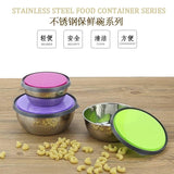 Food Container 3 Pcs Set Stainless Steel - Alif Online