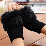 Korean Hand Fur Wool Gloves