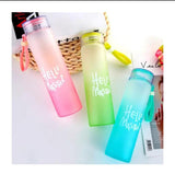 Hello Master Frosted Glass Water Bottle 480ML - Alif Online