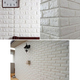 Pack Of 4 3D Foam Brick Wall Sheets 3MM