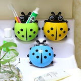 Ladybug Multipurpose Toothbrush & Toothpaste Holder, Wall-Mounted
