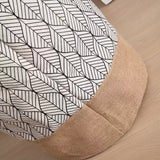 Two-Tone Foldable Laundry Basket - Life With Leaves Pattern