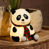 Panda Lamp Rechargeable Silicone Night Light with 7 Color Changing LED