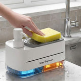 Soap & Detergent Dispenser 2 in 1 with Sponge Holder