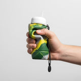 Foldable Silicone Water Bottle 600ml Leak Proof, Portable & Travel Friendly