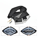 Men’s Leather Crossbody Waterproof  Bag Large Capacity Chest Bag