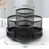 360° Rotating Iron Brush Holder Kitchen Sink Organizer