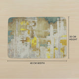 Anti-Slip Dish Drying/Dining Table Mat-Rustic Abstract Design