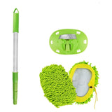 2 in 1 Car Wash Mop Mitt with Long Handle Scratch Cleaning tool