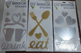 Kitchen Decor Mirror Sticker - Alif Online