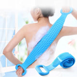 Magic Silicone Brushes Bath Towels Rubbing Back Mud Peeling Body Massage Shower Extended Scrubber Skin Clean Shower Brushes - Alif Online