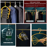 Multi-Functional Multi-Layer Reversible Drying Rotating Clothes Rack Storage Folding Trouser Rack - Alif Online