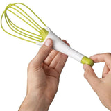 Multi-use 2-In-1 Silicone Flat And Ballon Whisk For Baking Hand Kitchen Whisk Wire Whip For Blending Egg Beater Pastry tools - Alif Online