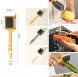 Multifunctional Peeler With Cleaning Brush - Alif Online