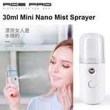 Nano Mist Spray Face Humidifier Facial Steamer Rechargeable Beauty Spray - Alif Online