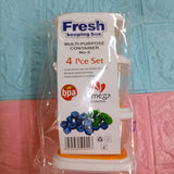 Omega fresh keeping 4Pc set container - Alif Online