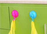Pack of 4 Removable Bathroom Kitchen Wall Strong Suction Cup Hook Vacuum Sucker Random Colors - Alif Online