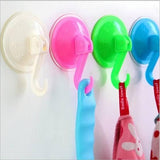 Pack of 4 Removable Bathroom Kitchen Wall Strong Suction Cup Hook Vacuum Sucker Random Colors - Alif Online