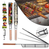 Portable BBQ Grill Basket Metal Nonstick Barbecue Reusable Handheld Barbecue Basket for BBQ Tool - Alif Online