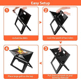 Protable x folding barbecue charcol grill - Alif Online