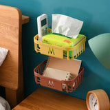 Punch free Toilet Paper Rack Bathroom Kitchen Tissue Box Wall Mounted Storage Box Mobile Phone Facial Cleaner Storage Area - Alif Online