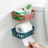 Punch free Toilet Paper Rack Bathroom Kitchen Tissue Box Wall Mounted Storage Box Mobile Phone Facial Cleaner Storage Area
