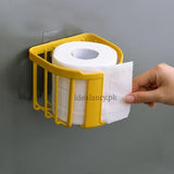 Punch-free Toilet Paper Rolling Rack Bathroom Kitchen Tissue Box Wall Mounted Storage Box Mobile Phone Facial Cleaner Storage Area - Alif Online