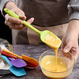 Silicone Spatula Non-stick Scraper Long Handle Spoon Kitchen Cooking