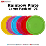 Rainbow Plate large ( 3pcs )