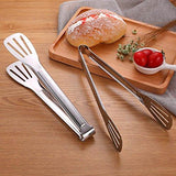 Stainless Steel Food Tongs Kitchen Tongs Utensil Cooking Tong Clip Clamp Accessories Salad Serving BBQ Tools.