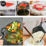 Scoop Strainer Spoon Scoop Handle Strainer Food Strainer Durable Gadgets for Kitchen Cooking, Baking